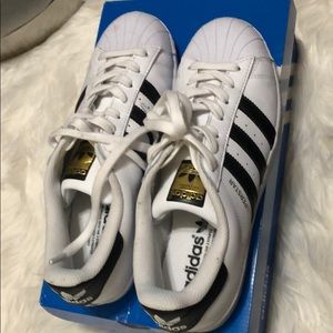 Adidas black stripe sneakers